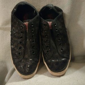 🎃🎃Convere One Stars Black Sequin Lowtops